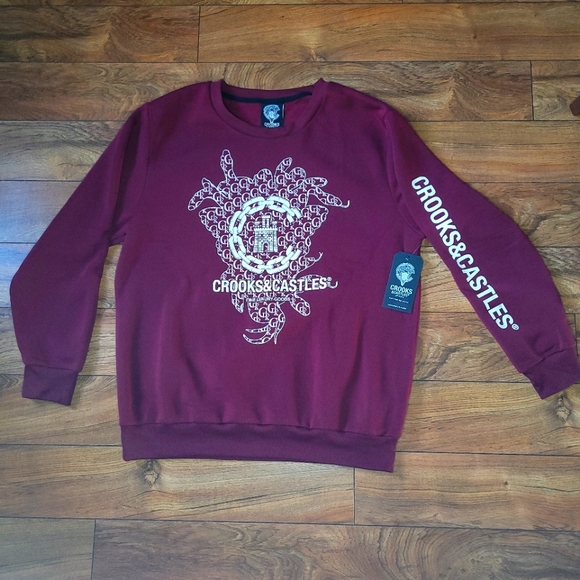 Crooks & Castles Mens 2XL crew neck sweatshirt - Picture 2 of 11